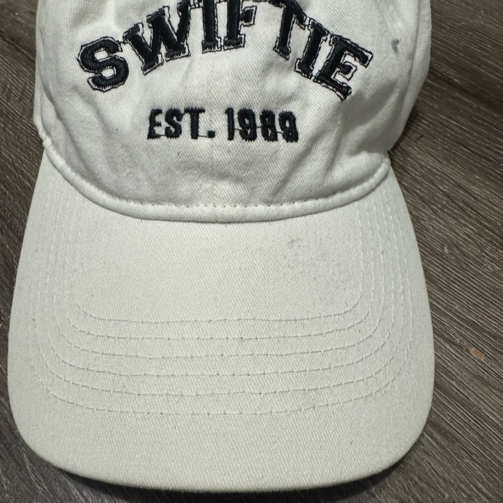 Swiftie Est. 1989 Baseball Cap Hat Embroidered White Swift Taylor cap